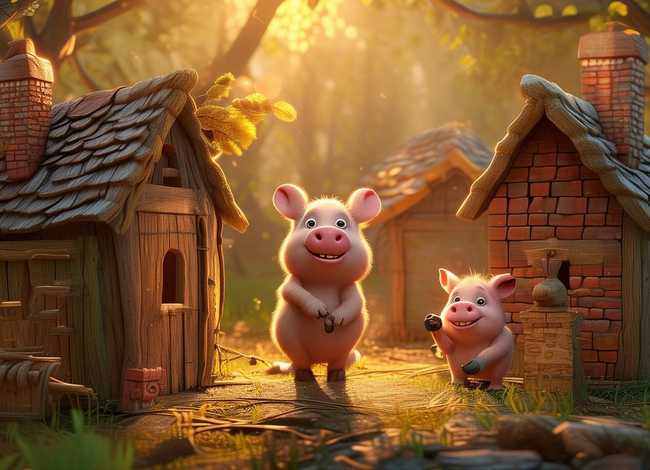 100个儿童故事书狼和三只小猪 狼和三只小猪的故事200字