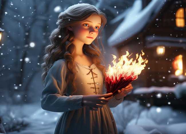 儿童故事白雪公主卖火柴，白雪公主卖火柴的小女孩作者