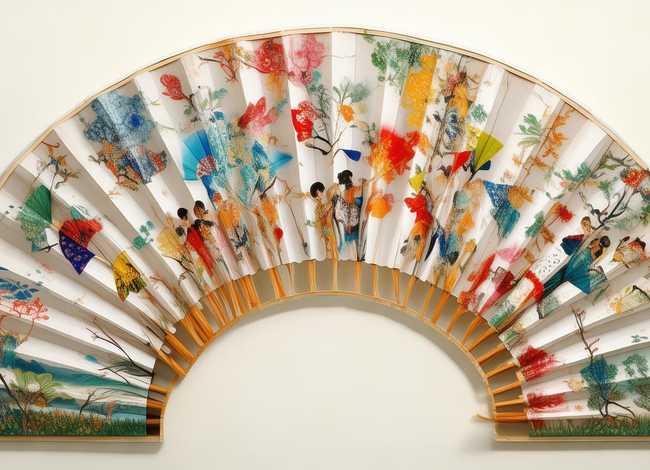 扇子画作品儿童 扇子画作品儿童图片