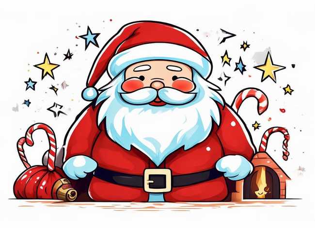 圣诞老人儿童图片 圣诞老人儿童图片简笔画