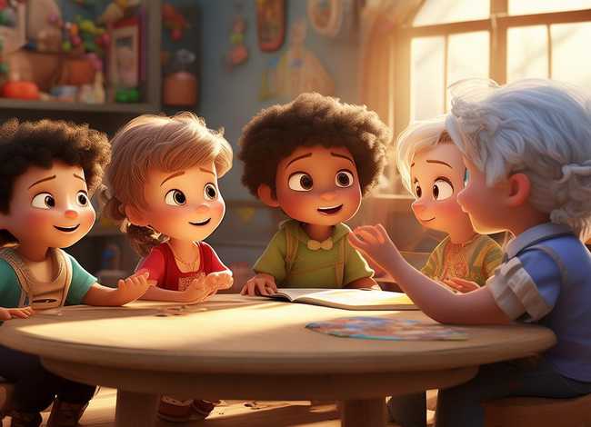 儿童故事四人分角对话（四人分角色幼儿故事3分钟）