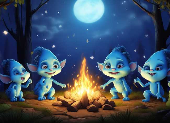 儿童故事睡前故事3-6岁蓝精灵 0-6岁睡前故事