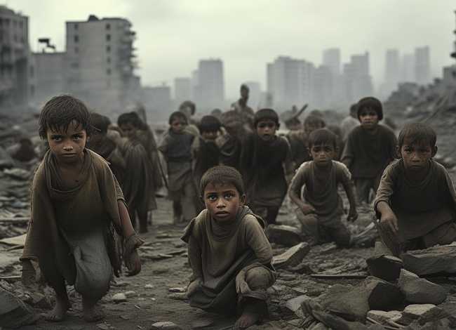 战争儿童悲惨视频、战争后儿童悲惨