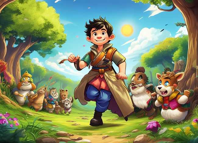 桃太郎童话故事连环画；桃太郎的故事动画片