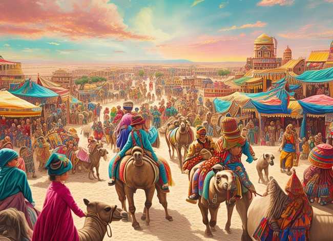 丝绸之路儿童绘画，丝绸之路幼儿绘画