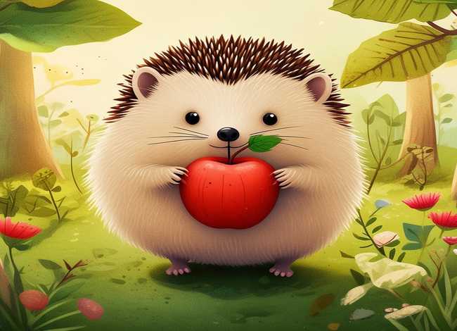 小刺猬的故事绘本（小刺猬的故事绘本图片）