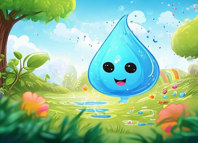 水滴的故事幼儿园；幼儿园水滴的旅行故事图片