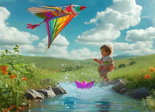 儿童童话故事纸船和风筝全部 - 幼儿故事纸船和风筝