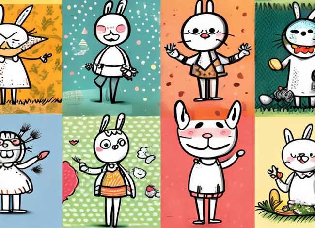 绘本故事简笔画6张 素材；绘本故事简笔画6张 素材图片