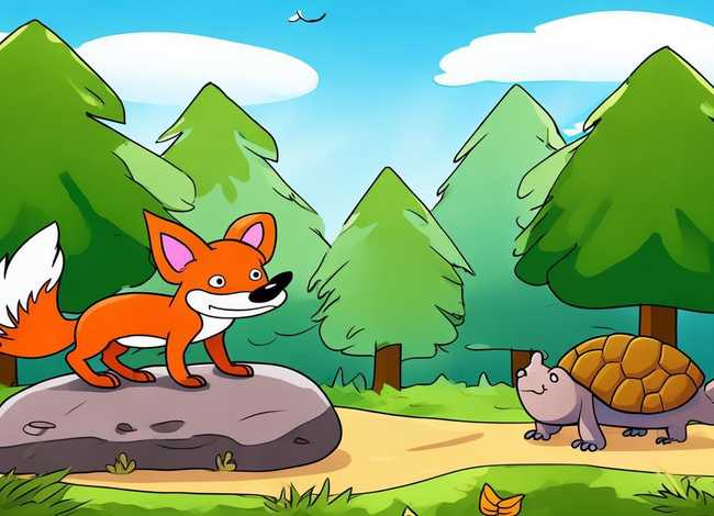 寓言故事儿童画三年级，寓言故事画画简笔画三年级