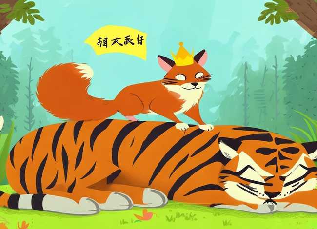 儿童故事狐假虎威英文版，狐假虎威故事英文版带中文