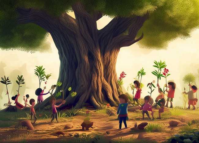 树树儿童故事；幼儿园树的故事