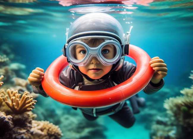 儿童水下视频，儿童水下逃生