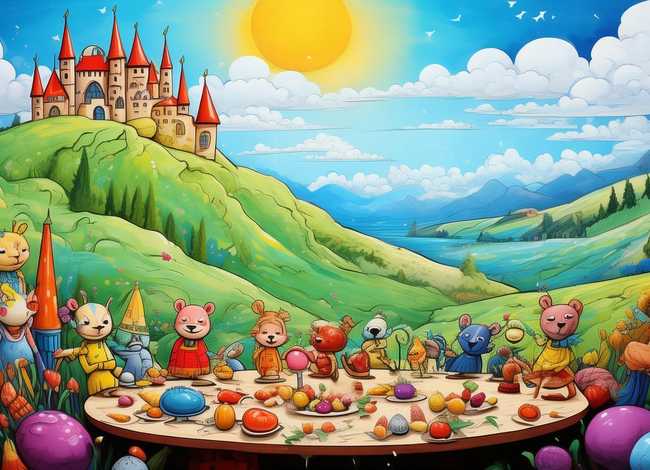 小学绘画作品童话故事，小学生绘画故事作品图片