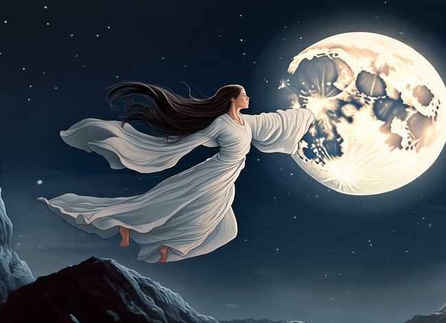 神话故事嫦娥奔月怎么画简单漂亮 神话故事嫦娥奔月怎么画简单漂亮图片