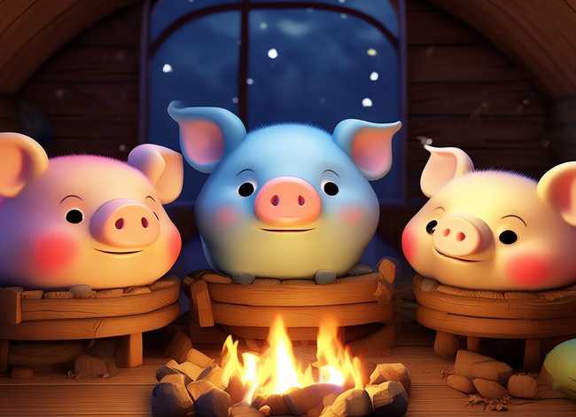儿童故事三只小猪睡前故事 少儿睡前故事三只小猪