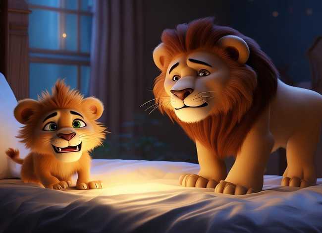 儿童睡前经典故事小狮子、儿童睡前经典故事爱说大话的狮子