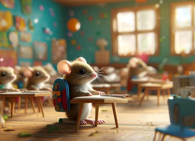 儿童故事小老鼠上学；小老鼠上学的故事