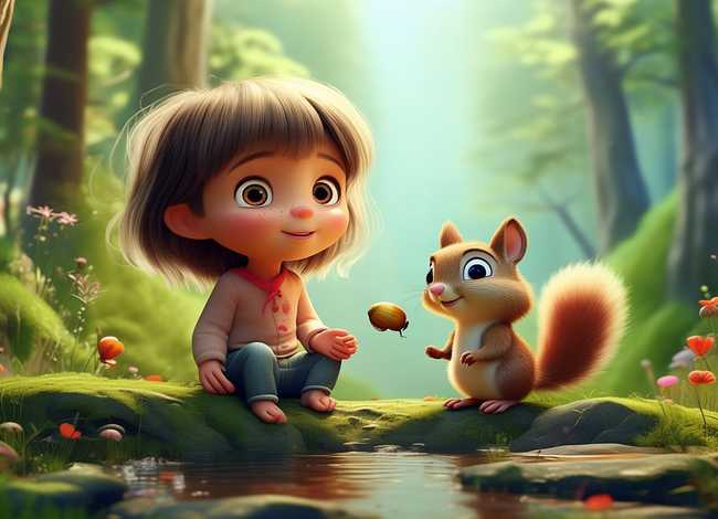 儿童简短小故事配图（儿童小故事简短文字图片）