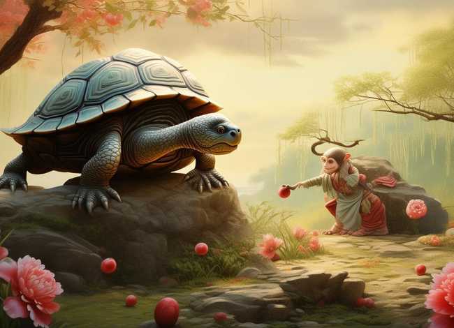 古代寓言配画，中国古代寓言故事的配画