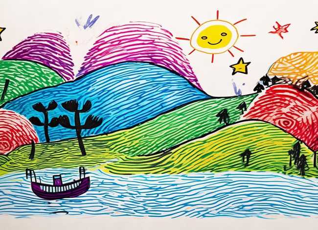 儿童指纹画创意图片；儿童指纹画创意图片简单