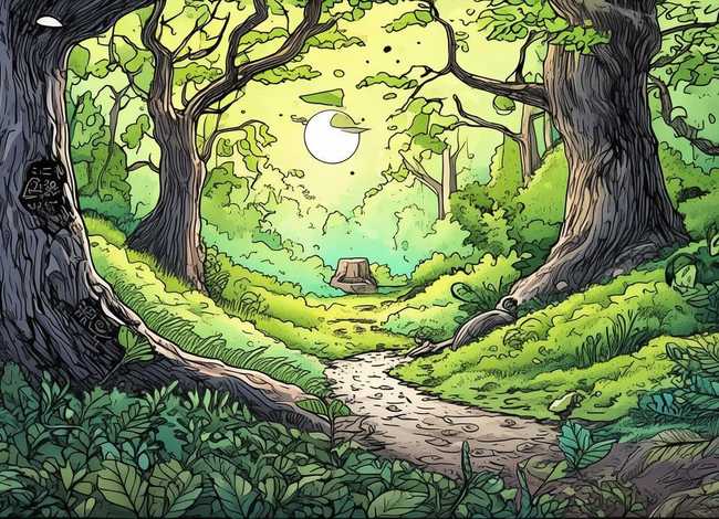 森林里故事多简笔画（森林里的故事简笔画简单）