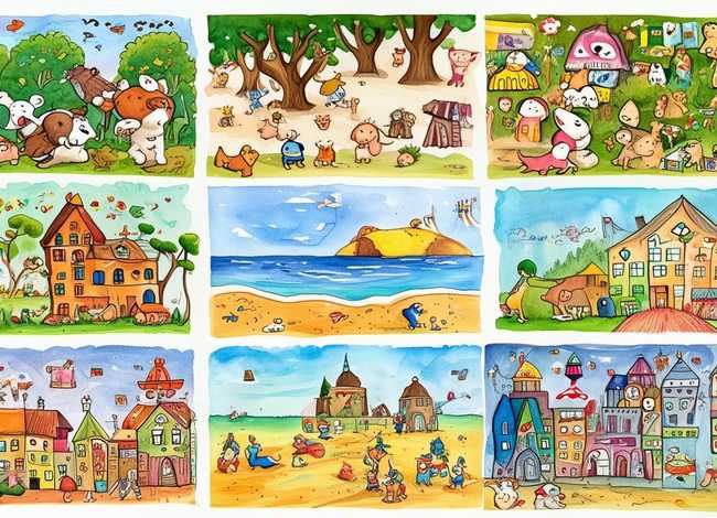 水彩笔儿童画，水彩笔儿童画大全