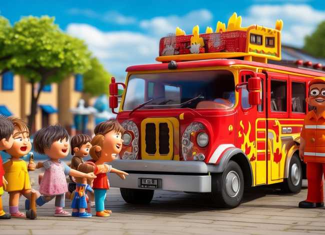 消防车故事儿童故事 - 消防车的故事幼儿故事