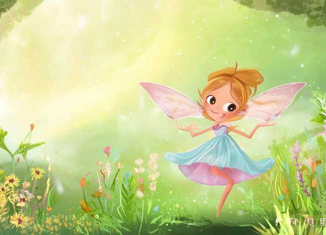 小巴掌童话故事插画；小巴掌童话画一幅插画