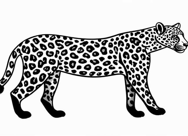 豹简笔画简单又好看；豹简笔画简单又好看图片