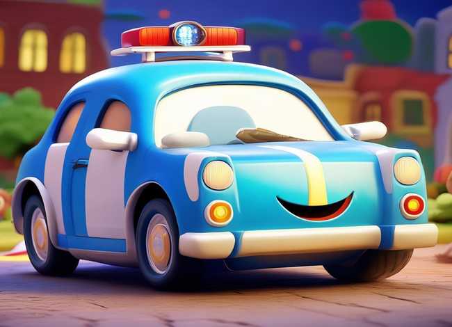 小警车儿童故事绘本，绘本警车的故事