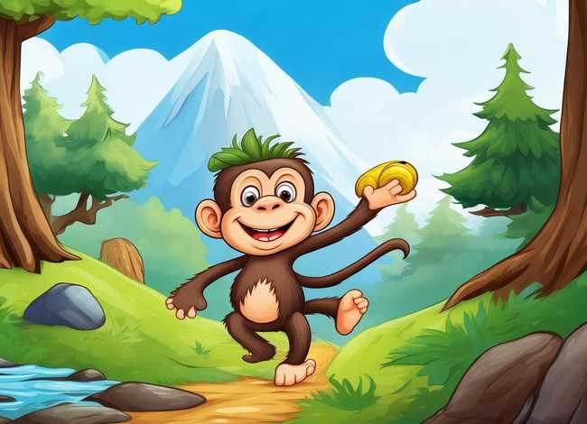 小猴下山的故事（小猴下山的故事简短绘本）