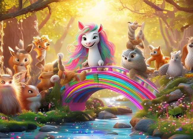 儿童故事彩虹的朋友文字 - 彩虹的故事文字版