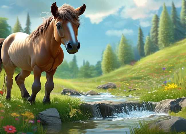 儿童故事小马过河的故事在线听 - 少儿故事小马过河的故事在线听