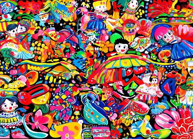 儿童民间艺术绘画 - 儿童民间艺术绘画图片