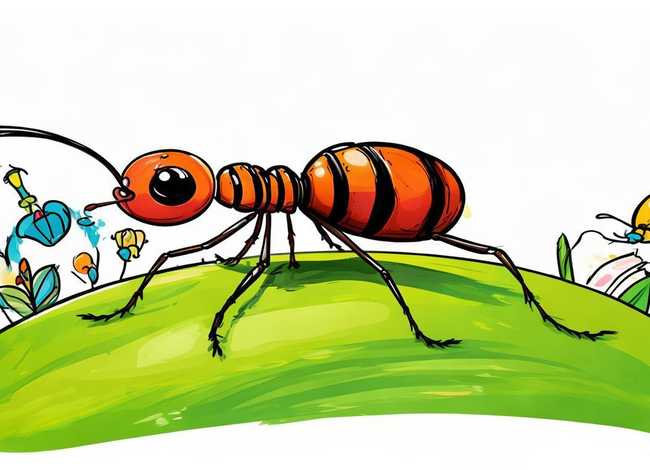 儿童蚂蚁简笔画、儿童简笔画蚂蚁怎么画