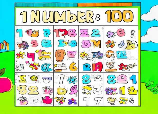 儿童数字1到100田字格免费打印；儿童学数字1到10田字格