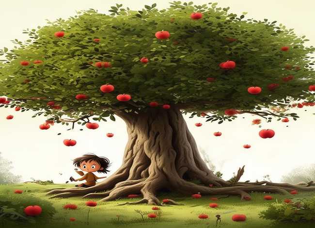 森林的苹果树儿童故事（苹果树的故事绘本）