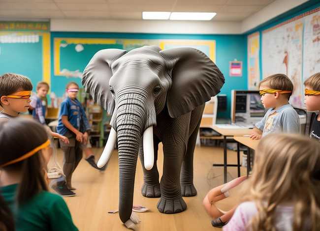 二年级盲人摸象的故事；二年级盲人摸象的故事怎么写