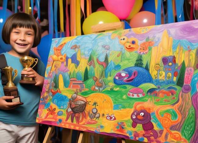 儿童获奖绘画作品，儿童获奖绘画作品感言