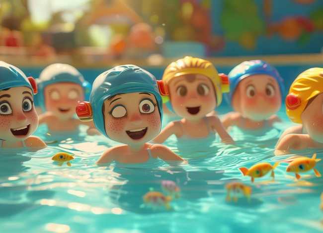 儿童故事游泳课 - 幼儿学游泳的故事