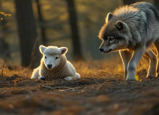 狼吃小羊儿童故事、小狼吃羊的故事
