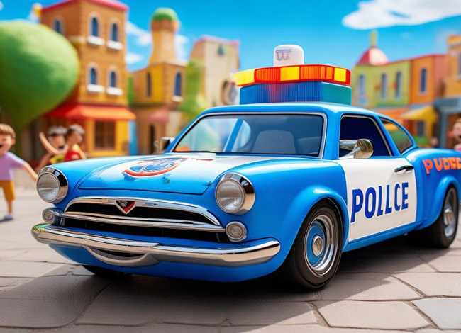 警车的故事书；警车的故事绘本