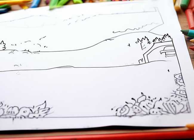 儿童手绘画空白涂色可打印 儿童手绘画空白涂色可打印的图片