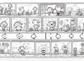 小故事简笔画，小故事简笔画8格