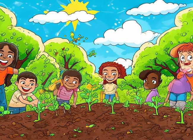 植树节儿童画大全、植树节儿童画图片大全 范画