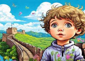 万里长城的儿童故事完整版；万里长城的儿童画