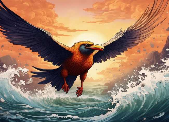 神话故事精卫填海绘本绘画 神话故事精卫填海绘本绘画图片大全