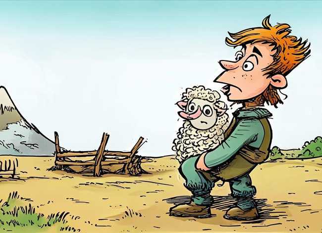 寓言故事亡羊补牢手抄报简笔画；寓言故事亡羊补牢手抄报简笔画图片
