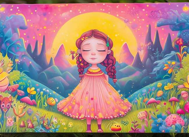 童话故事的儿童画 童话故事的儿童画彩铅